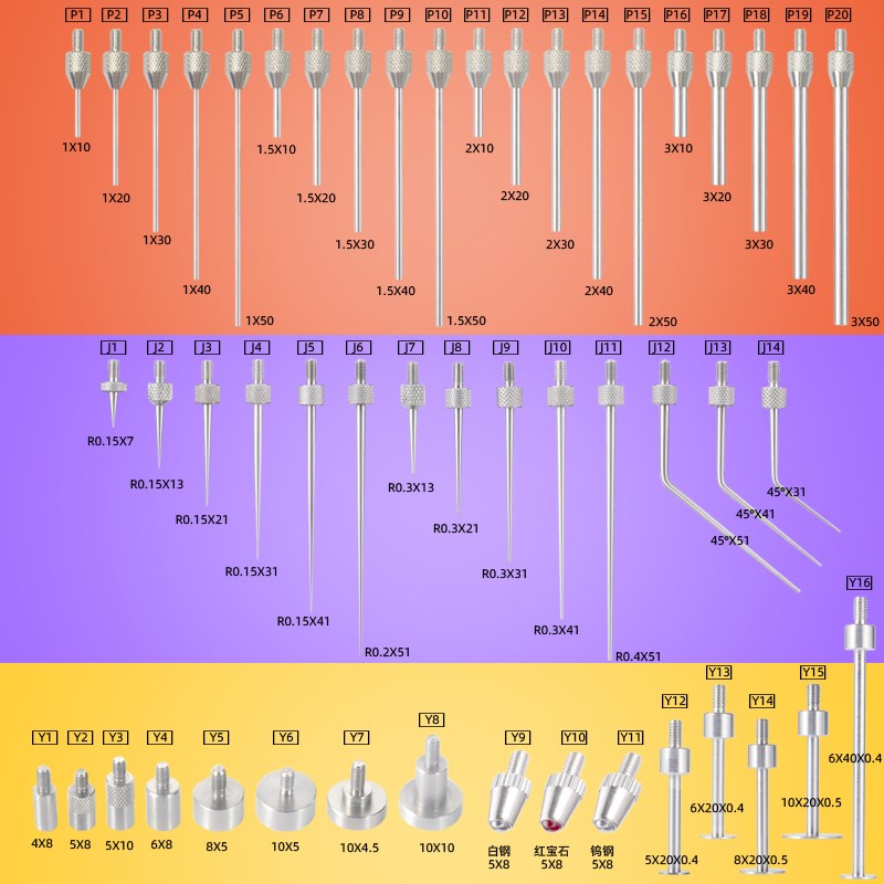 数显高度尺高度测量仪高度规电子尺深度计百分表配件底座针头测针