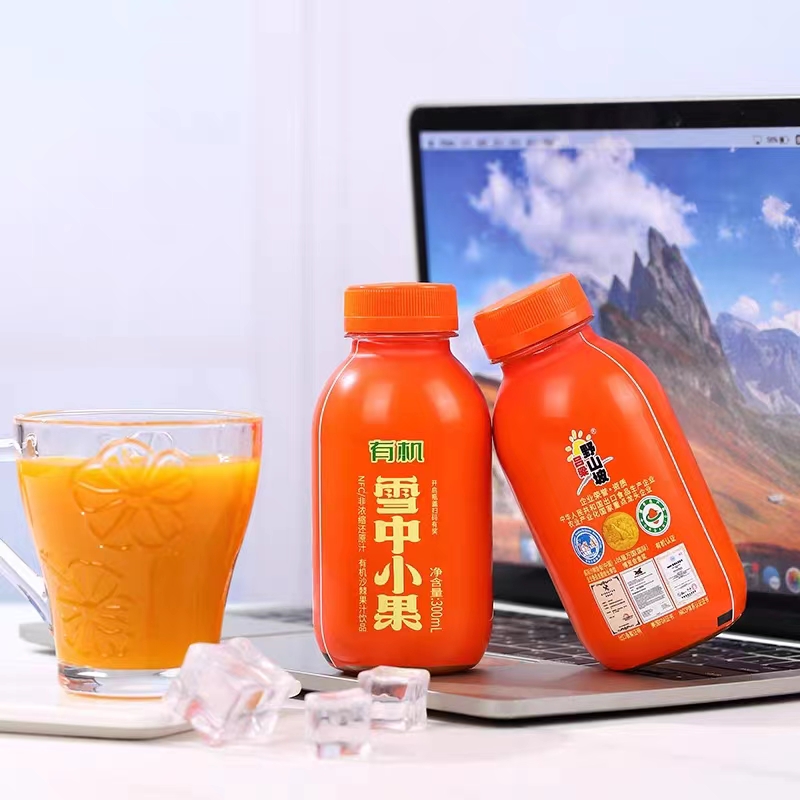 有机雪中小果吕梁野山坡沙棘汁vc饮料300ML*8瓶礼盒装山西特产-图1