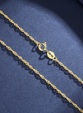 泰福银S925纯银水波链女