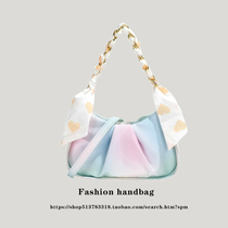 Original French crowdsourced design kits for womens summer fashion 100 hitch satchel high level sensations single shoulder pleated underarms