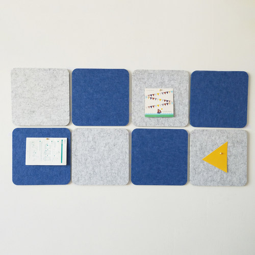 30*30圆角 毛毡留言板照片墙背景墙幼儿园作品软木板展示板公告栏 - 图2