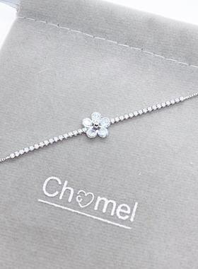 甜美手链花卉锆石立方设计感高级