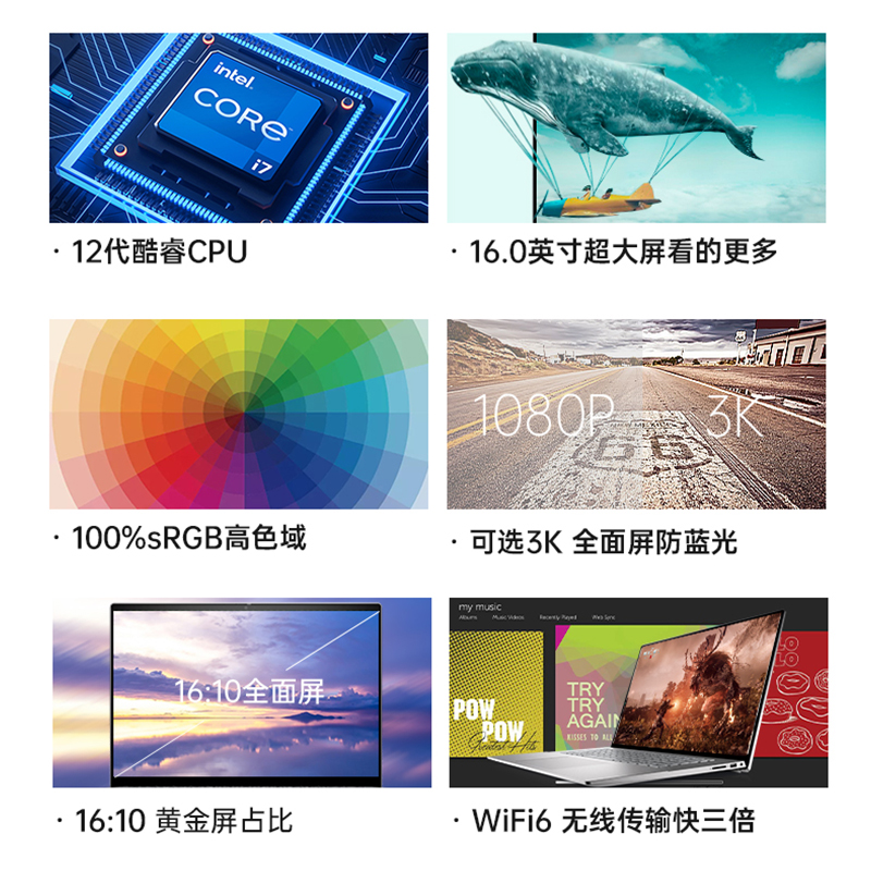 【好物推荐】Dell/戴尔 灵越16Pro16英寸12代酷睿超轻薄学生办公游戏笔记本电脑成就5620 - 图0