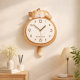 2026 New Little Lazy Cat Silent Living Room Wall Clock