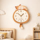 2026 New Little Lazy Cat Silent Living Room Wall Clock