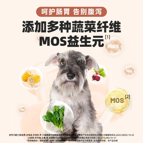 雪纳瑞专用狗粮实惠装成犬美毛幼犬补钙小型犬轻泪痕冻干全价肉松 - 图1