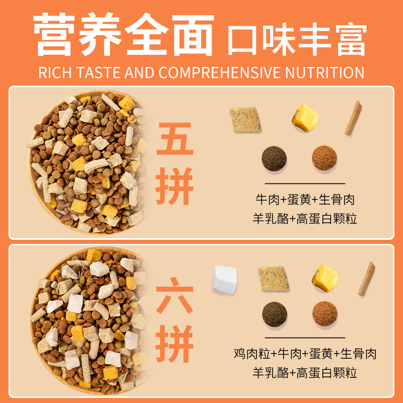 冻干猫粮10斤装成猫全价5kg幼猫生骨肉营养增肥发腮20大袋全阶段 - 图0