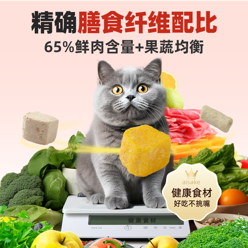 艾萨克蓝猫专用猫粮10斤装冻干成猫英短幼猫营养增肥美毛防掉毛 - 图1