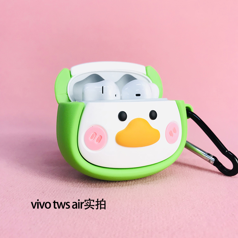 适用vivo tws air耳机套tws3蓝牙耳机壳iqoo tws air3保护套vivotws air pro硅胶可爱vivotws3创意Air2软外壳 - 图2