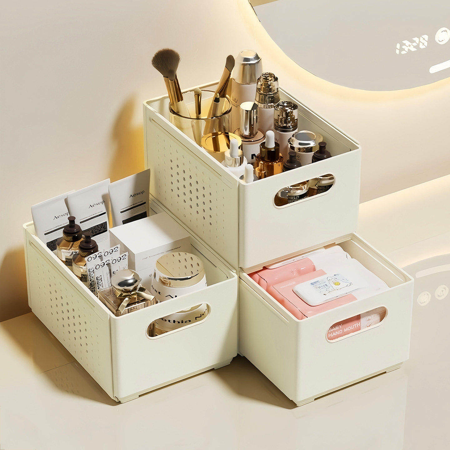 橱柜收纳盒抽屉式可伸缩桌面零食杂物厨房整理盒深柜直角储物盒子,淘宝优惠券,粉丝福利购,淘宝优惠卷