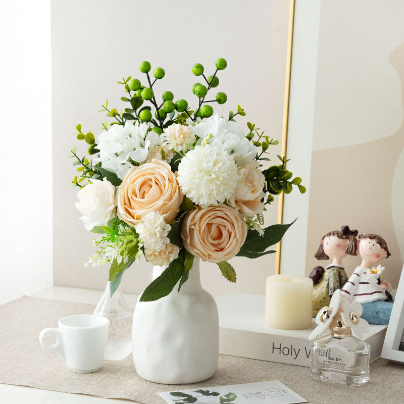 小清新仿真花假花设计师原创花艺客厅餐桌卧室电视柜玄关装饰摆件,淘宝优惠券,粉丝福利购,淘宝优惠卷