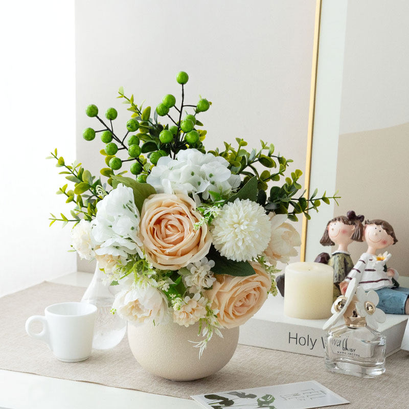 小清新仿真花假花设计师原创花艺客厅餐桌卧室电视柜玄关装饰摆件,淘宝优惠券,粉丝福利购,淘宝优惠卷