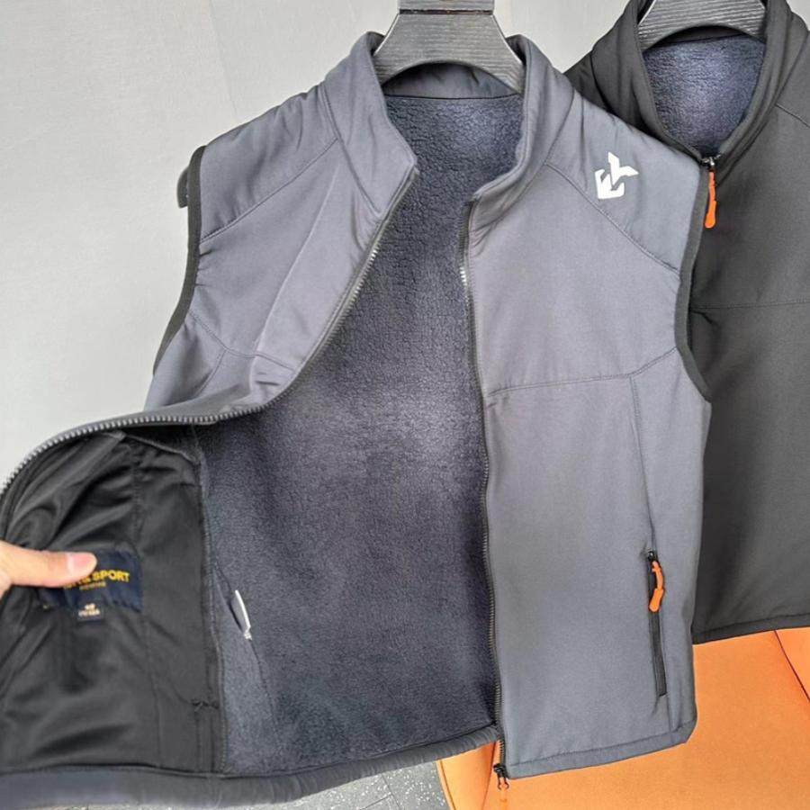 功能性软壳面料！复古羊羔绒加厚保暖冬季男女户外运动立领马甲,淘宝优惠券,粉丝福利购,淘宝优惠卷