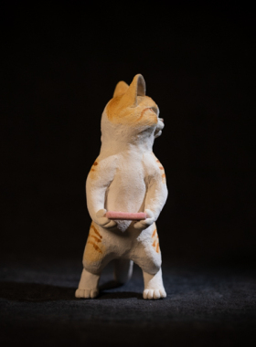 元气造物～潮流艺术 男孩的秘密陶猫（正木卓）N24B312