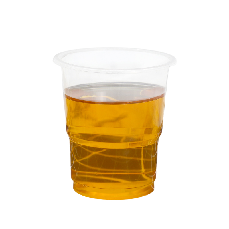 一次性杯子加厚塑料航空杯家用办公室商用透明水杯咖啡果汁饮料杯