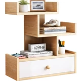 Окно с книжной полкой на рабочем столе маленькие книжные шкафы, Nordic Desk, Learn Desk Herese Shelf