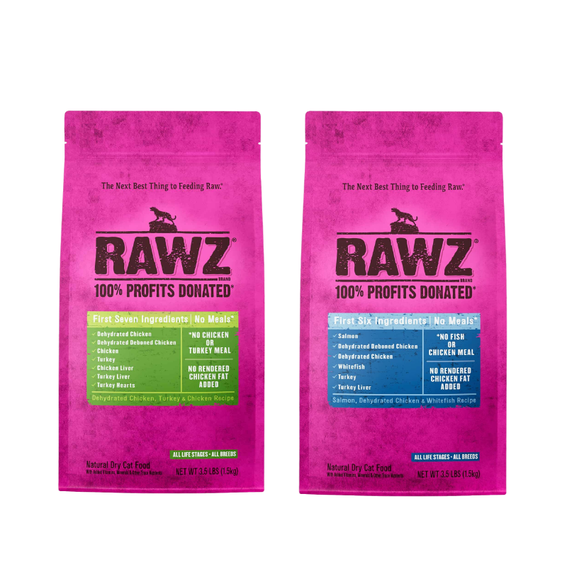 26年8月及以后批次rawz罗斯低温慢煮鸡肉火鸡鲑鱼高蛋白全猫粮