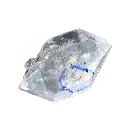 天然流沙水胆闪灵钻骸骨骨干彩虹白水晶原石原矿标本吊坠装饰摆件 - 图3