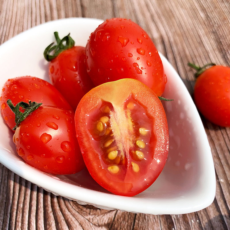 圣女果450g 新鲜蔬菜水果当季迷你小西红柿酸甜可口小番茄 - 图1