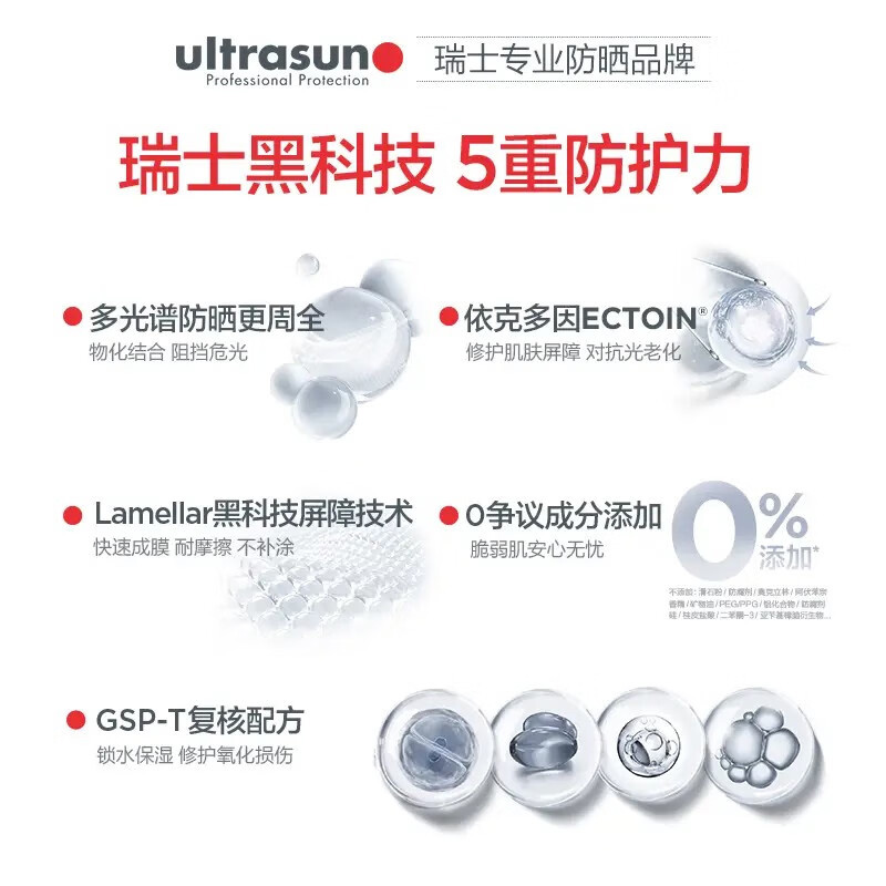 【欧洲直邮】Ultrasun的面部抗衰老乳液SPF 50 50ml - 图1