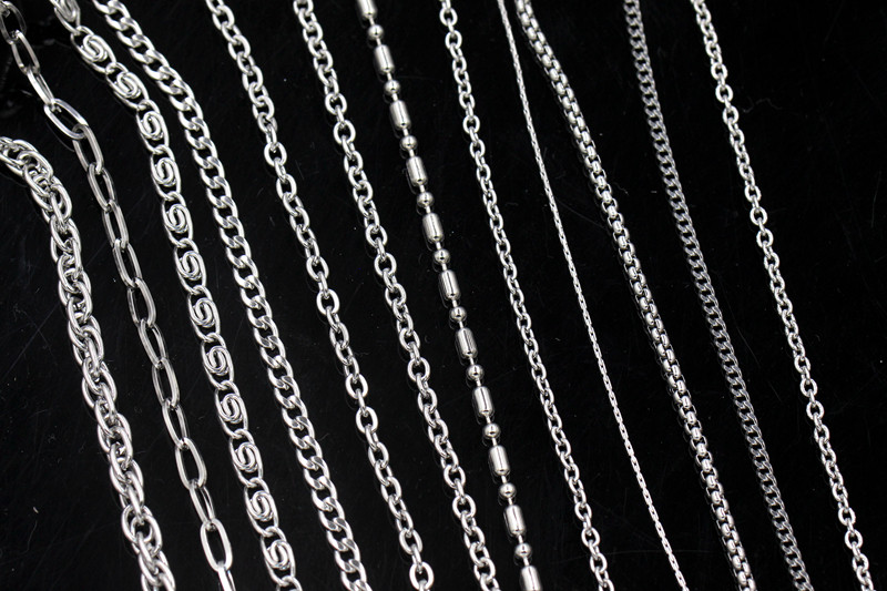 特色不锈钢链条合集 钛钢不掉色DIY手项链服装挂牌配饰材料,淘宝优惠券,粉丝福利购,淘宝优惠卷