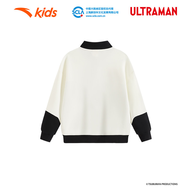 安踏儿童男小童针织套头衫2025秋季新款舒适亲肤儿童奥特曼卫衣潮,淘宝优惠券,粉丝福利购,淘宝优惠卷