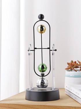 速发电意创磁摆永动仪物理玩具旋转牛顿摆饰家居装件工艺品送学生