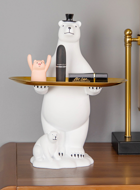 速发北极迁酒柜红酒架软装饰品结婚摆物搬家乔熊新居礼品创意家居