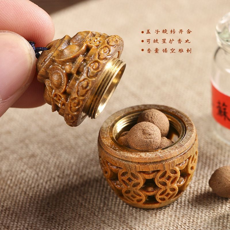 Green sandalwood cornucopia copper coins