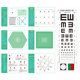 Far view eye muscle exercise training wall sticker ການປັບປຸງວິໄສທັດຂອງເດັກນ້ອຍ ການແກ້ໄຂ astigmatism eyeball ການຟື້ນຟູກ້າມເນື້ອຕາ