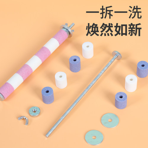 鹦鹉磨嘴魔爪棒磨砂站杆鸟笼站棍站架虎皮玄凤专用磨牙用品 - 图2