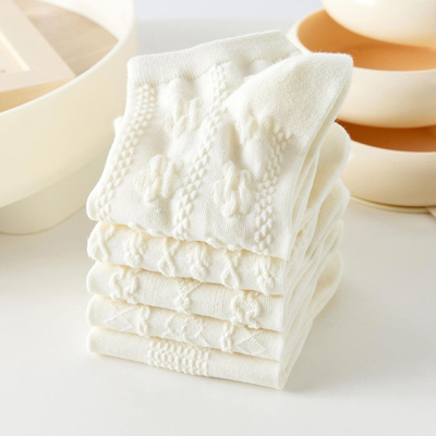 白色短袜甜美薄款少女生春夏百搭低帮浅口麻花船袜学院风学生袜子