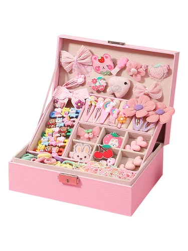 Высококачественный детский аксессуар для волос, ювелирное украшение, подарочная коробка, шпильки для волос, коробочка для хранения, подарок на день рождения