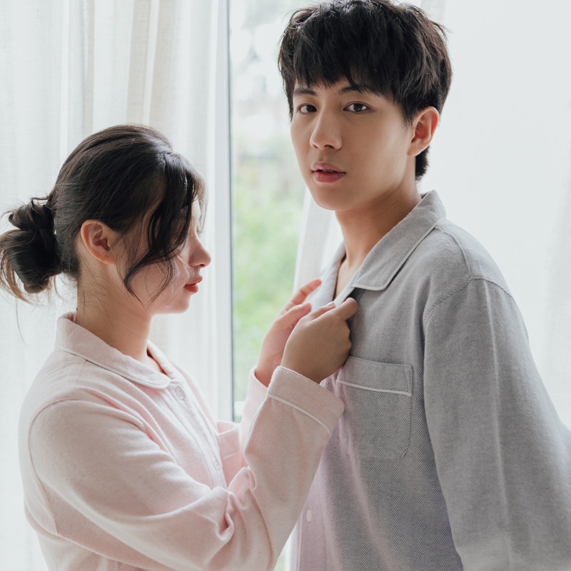 初寻情侣一男一女纯棉磨毛绒布睡衣 初寻服饰睡衣/家居服套装