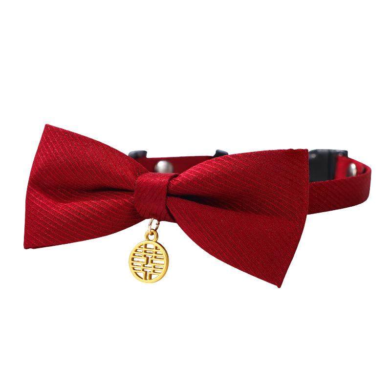 宠物饰品项圈蝴蝶结猫狗领结宠物领结项圈红色双喜领结宠物口水巾,淘宝优惠券,粉丝福利购,淘宝优惠卷