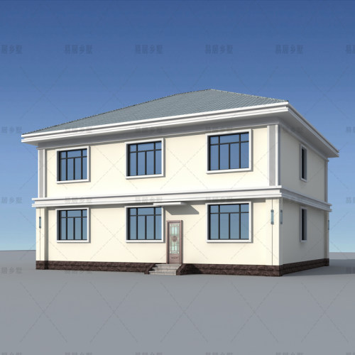 201新款别墅设计图纸二层新农村自建房乡村洋房简约经济型施工图 - 图0