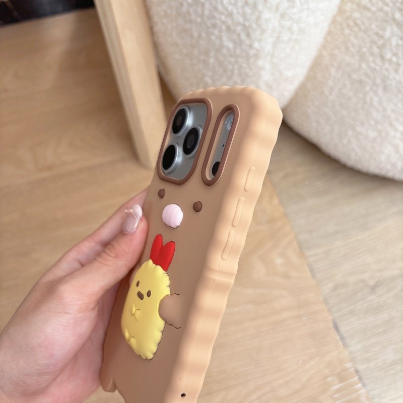 趣味卡通角落生物适合于iphone17promax手机壳16promax立体饼干图案造型15plus硅胶软壳14防摔壳套13promax萌,淘宝优惠券,粉丝福利购,淘宝优惠卷
