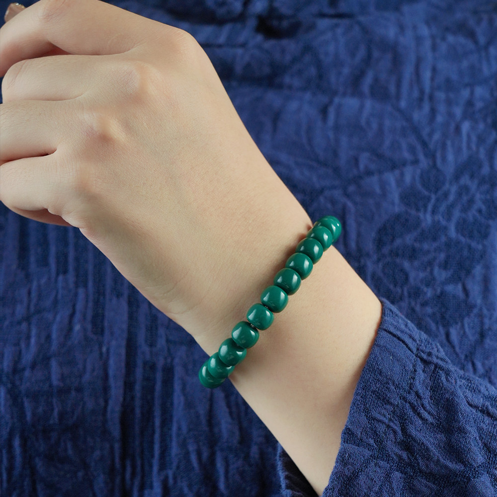 【刘宇宁同款】绿松石手串老型优化绿松高瓷老油松手链文玩男女,淘宝优惠券,粉丝福利购,淘宝优惠卷