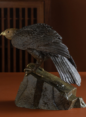 黄铜老鹰摆件海东青礼品摆件