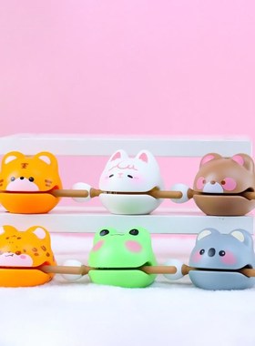 新品敲佛系功德+1小木鱼创意办公室小摆件精美礼品装饰品