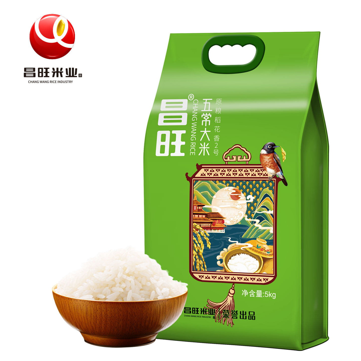 昌旺五常大米2025新米东北大米产地直供真空包装优质一等粳米5kg