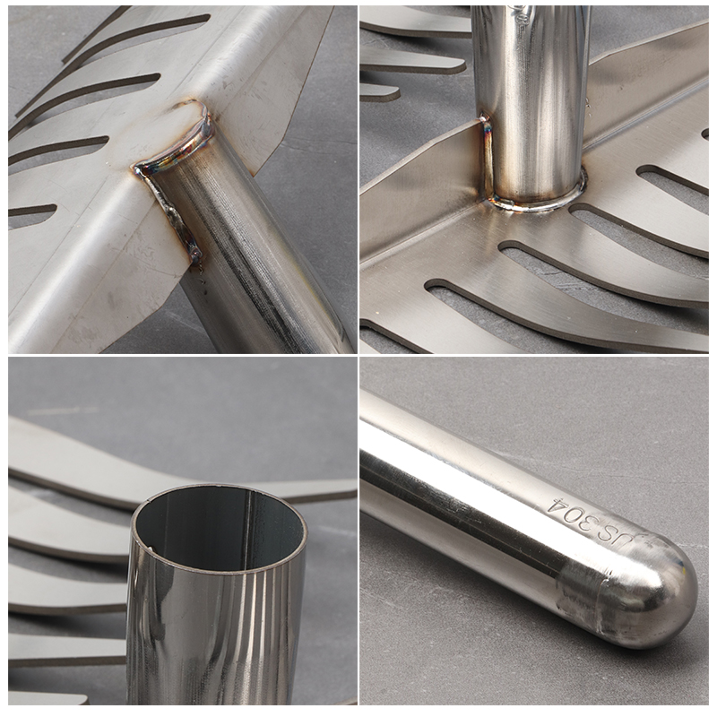 加厚 304不锈钢刮耙园林除草齿耙晾晒多齿耙子焊接窄耙赶海多用耙 - 图2