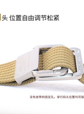 德国品质男士韩版腰带合金双环扣编织尼龙战术运动户外裤腰带帆布