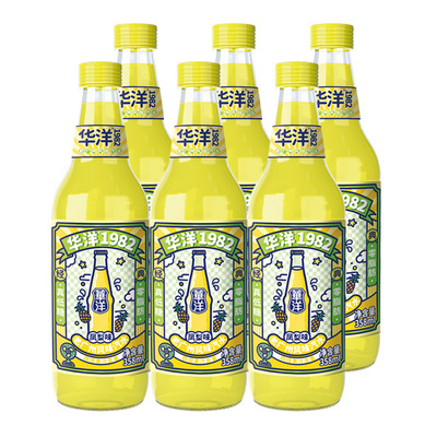 华洋1982汽水碳酸饮料凤梨味358ml*12