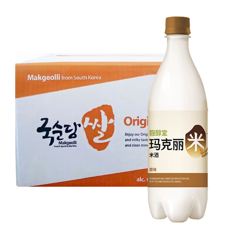 韩国米酒麴醇堂气泡低度微醺原味米酒