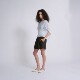 TOATEE clear shimmer Alice shawl style layered knit top ຜະລິດຕະພັນ summer ໃຫມ່