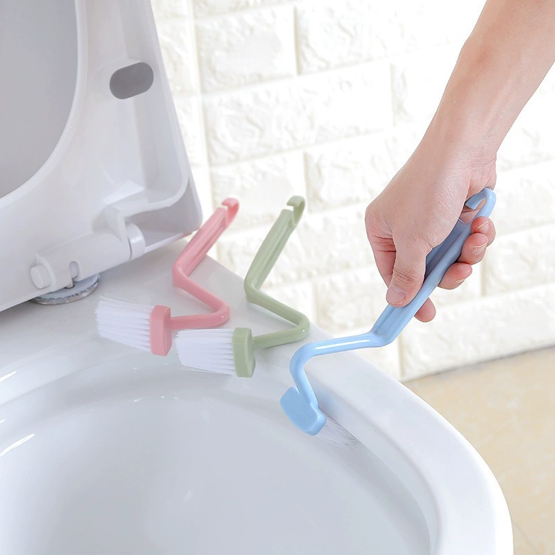 Toilet small brush, gapless cleaning household bathroom artifact, can bend children's toilet elbow wall hanging