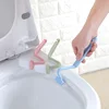 Toilet small brush, gapless cleaning household bathroom artifact, can bend children's toilet elbow wall hanging