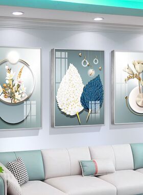 简约客厅背景墙挂画抽象壁画