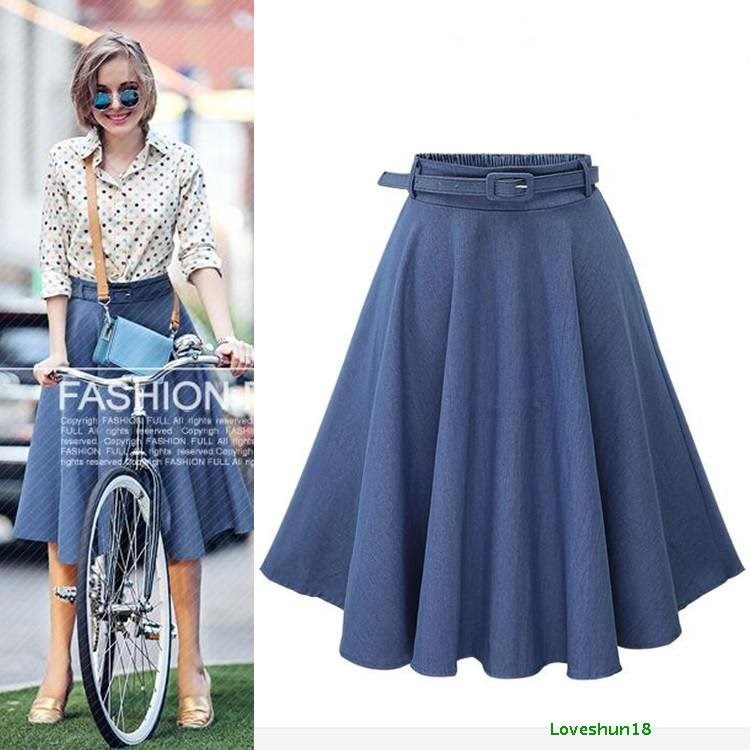 2018 Summer Dresses for Women Skirts Dress Demin mini Skirt - 图0